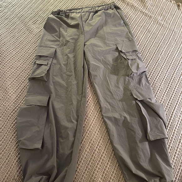 Gold Hinge Gray Parachute Cargo Pants - Picture 2 of 5